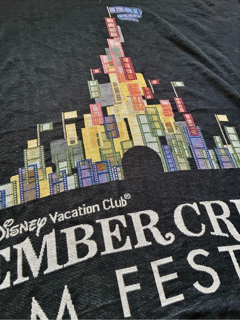 Disney Vacation Club Member Cruise Film Festival Woven Throw Blanket-Exclusive